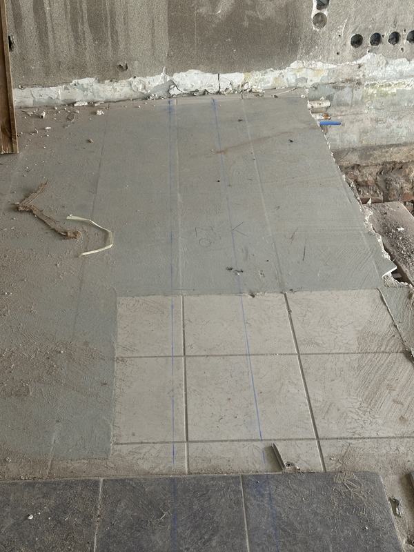 Dalle béton lissée avant finition